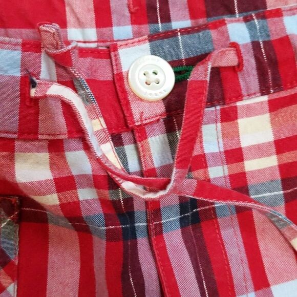 Tommy Jeans capri plaid low rise front pockets pants 7 - Picture 6 of 9
